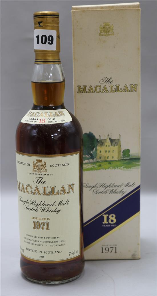 A Macallan 18 year old Scotch whisky